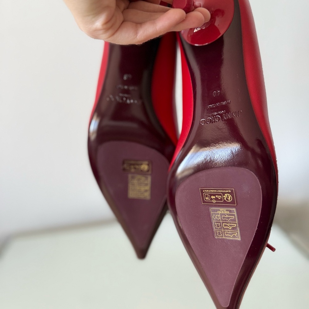 New Jimmy Choo Scarlett 50 Pointed-Toe Lace-Up $1,095 40 - Picture 13 of 14